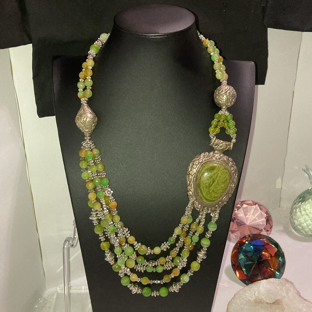 Vintage One of a kind estate statement necklace.